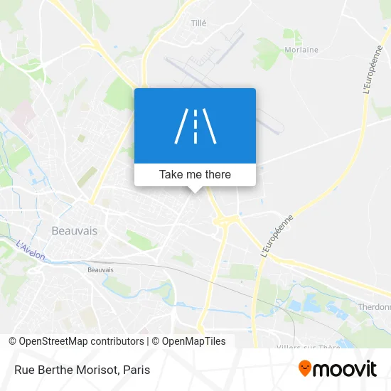 Rue Berthe Morisot map