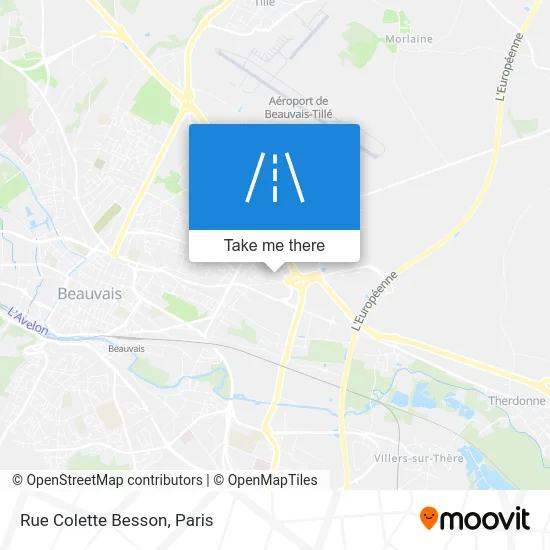 Rue Colette Besson map