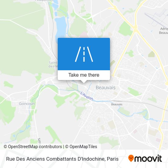 Rue Des Anciens Combattants D'Indochine map