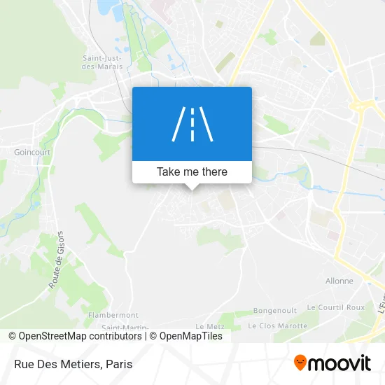 Rue Des Metiers map