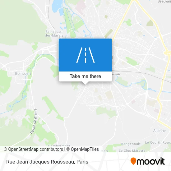 Rue Jean-Jacques Rousseau map