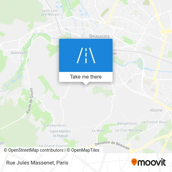 Rue Jules Massenet map