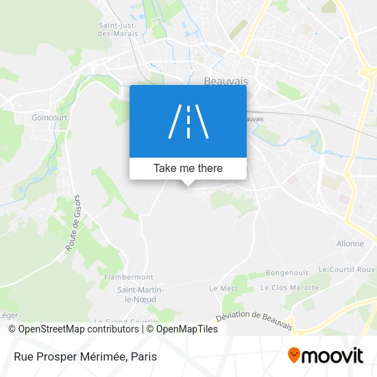 Rue Prosper Mérimée map