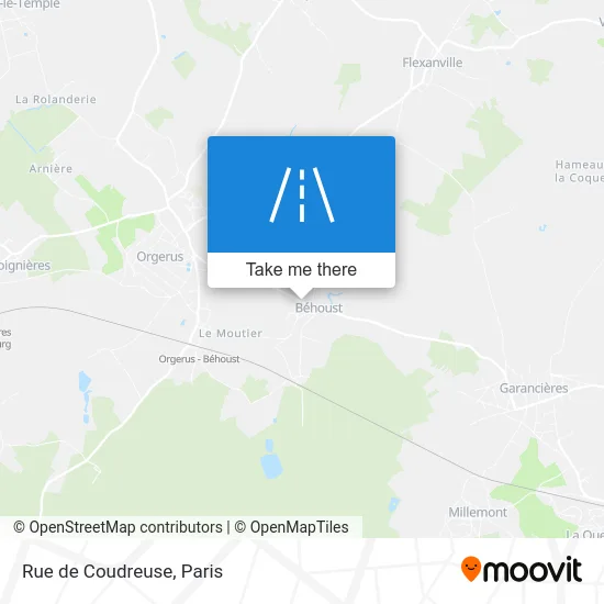 Rue de Coudreuse map