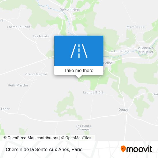 Chemin De La Sente Aux Ânes map