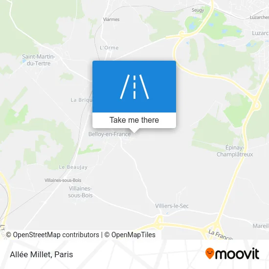 Allée Millet map