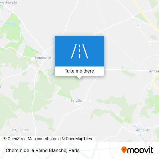 Chemin De La Reine Blanche map