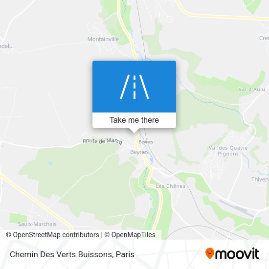 Chemin Des Verts Buissons map