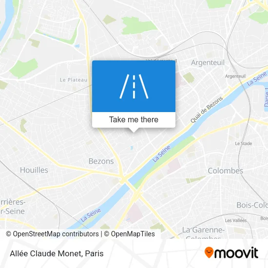 Allée Claude Monet map