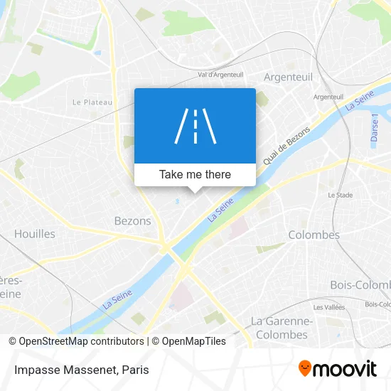 Impasse Massenet map