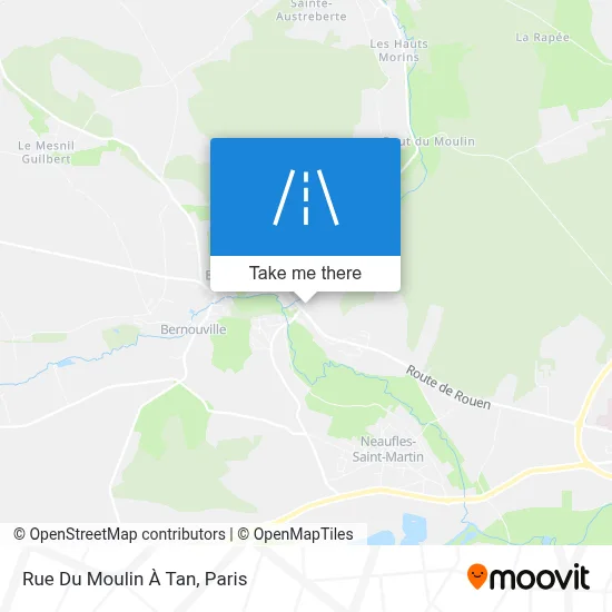 Rue Du Moulin À Tan map