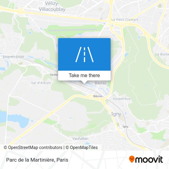 Parc de la Martinière map