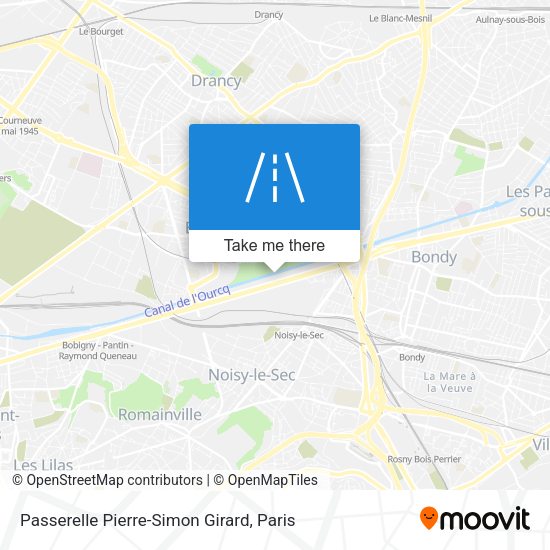 Passerelle Pierre-Simon Girard map