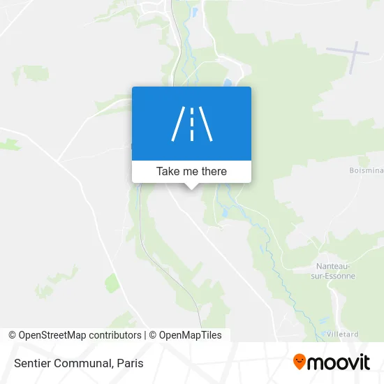 Sentier Communal map