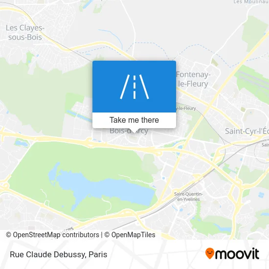 Rue Claude Debussy map