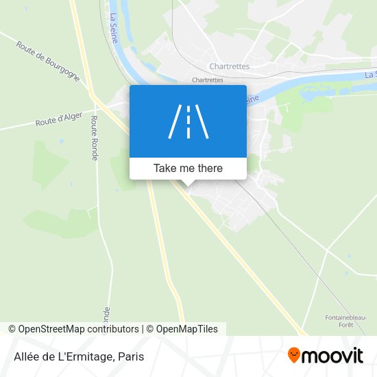 Allée de L'Ermitage map
