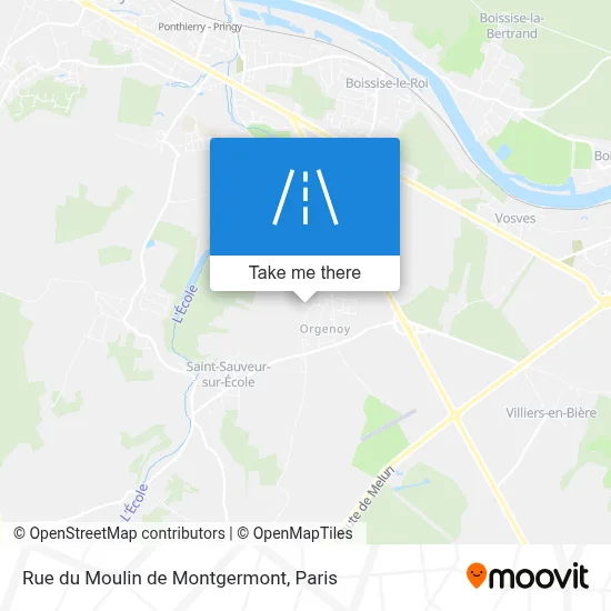 Rue du Moulin de Montgermont map