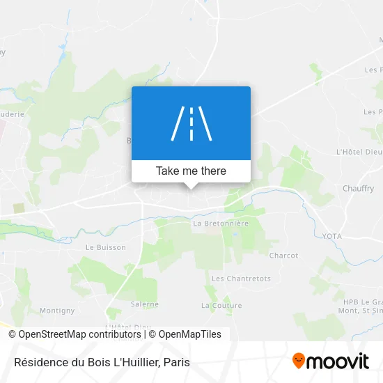 Résidence du Bois L'Huillier map