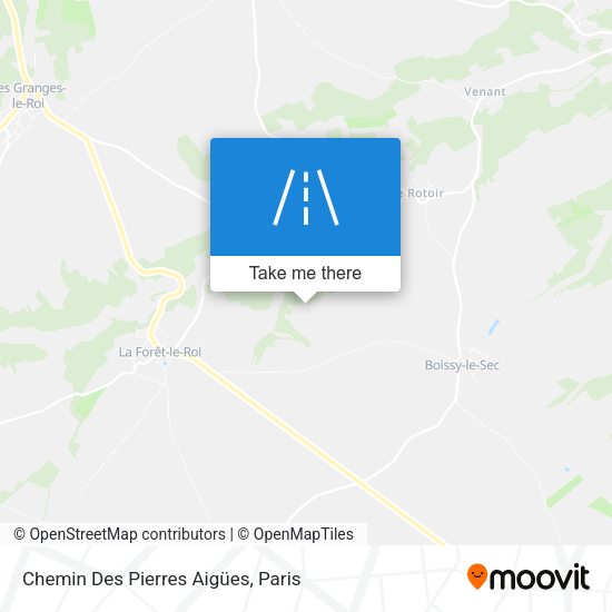 Chemin Des Pierres Aigües map