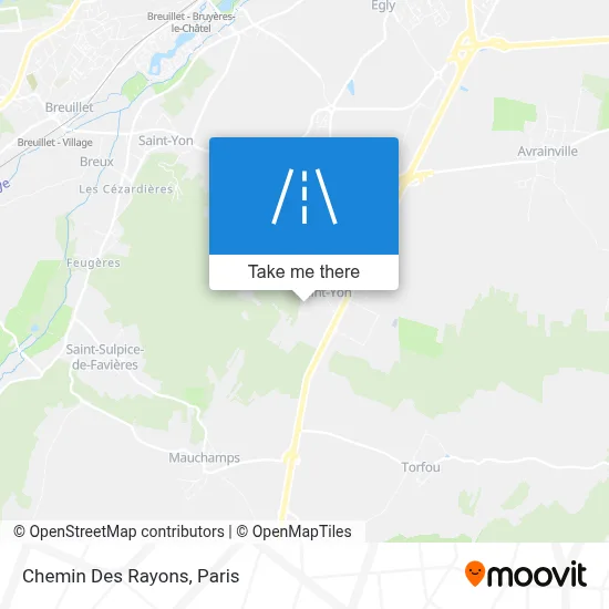 Chemin Des Rayons map