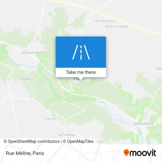 Rue Méline map