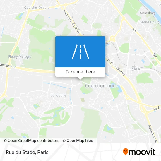 Mapa Rue du Stade