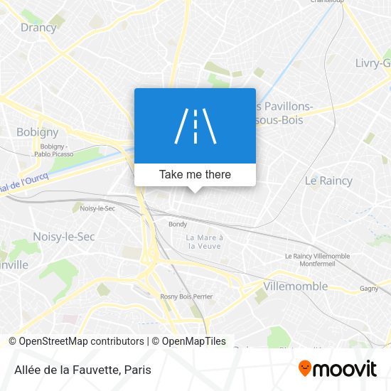 Allée de la Fauvette map