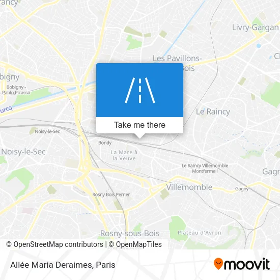 Allée Maria Deraimes map