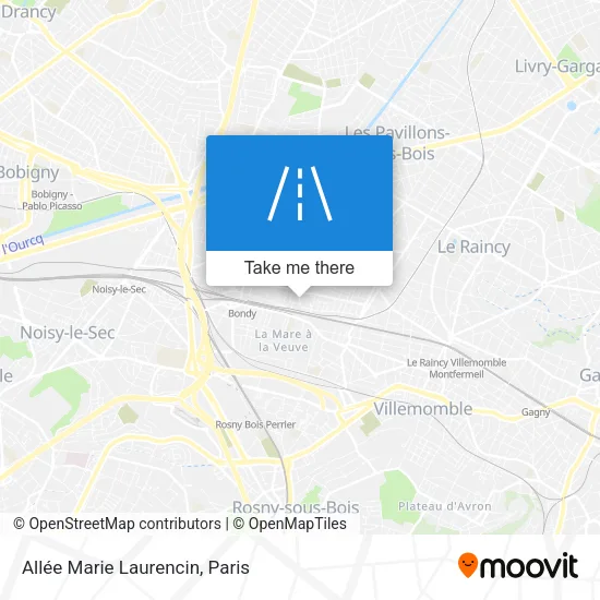 Allée Marie Laurencin map