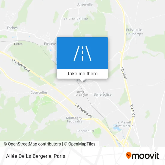 Mapa Allée De La Bergerie