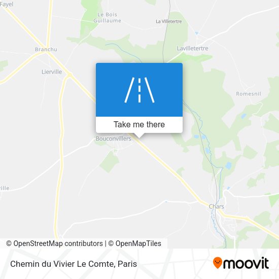 Chemin du Vivier Le Comte map