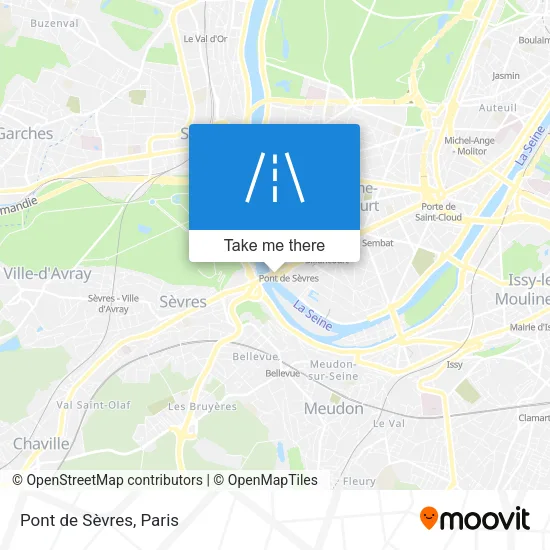 Pont de Sèvres map