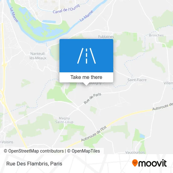 Rue Des Flambris map