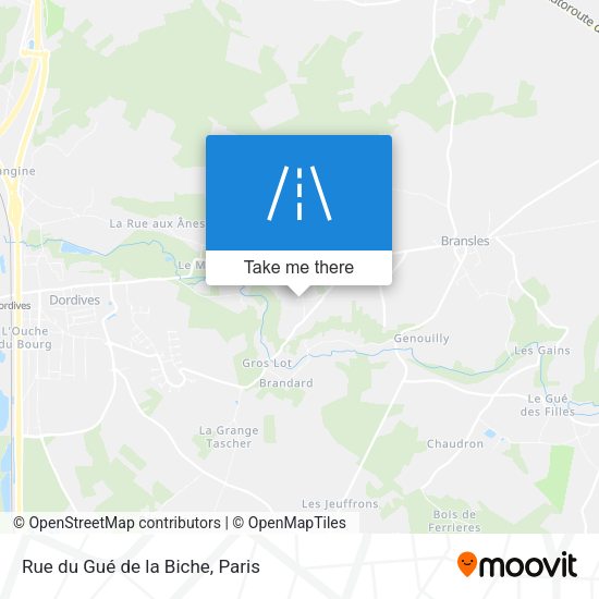 Rue du Gué de la Biche map