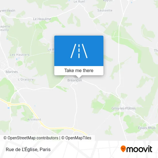 Rue de L'Église map