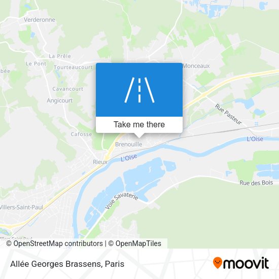 Allée Georges Brassens map