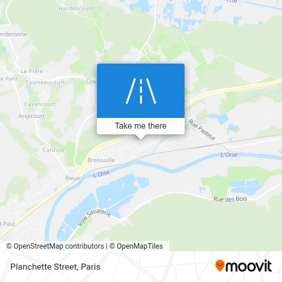 Rue De La Planchette map