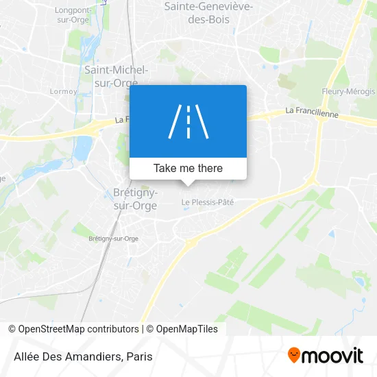 Allée Des Amandiers map