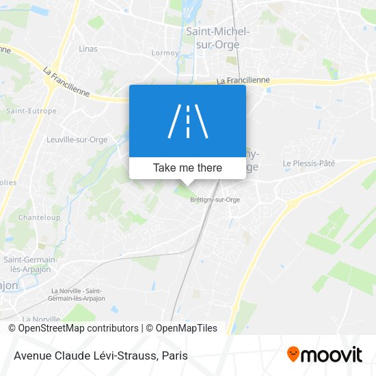 Avenue Claude Lévi-Strauss map