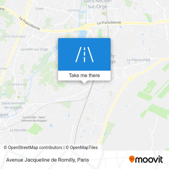 Avenue Jacqueline de Romilly map
