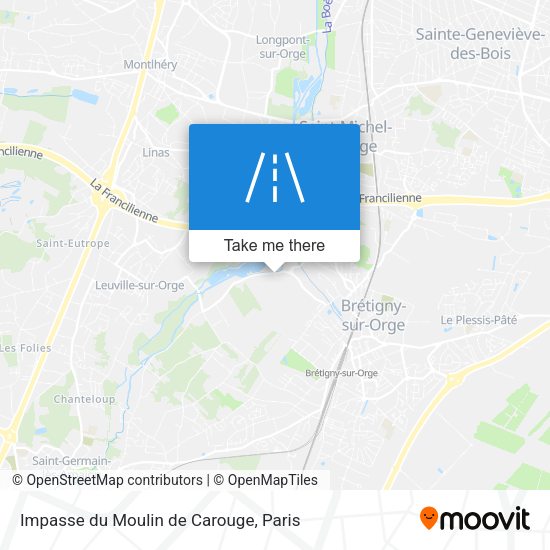 Impasse du Moulin de Carouge map