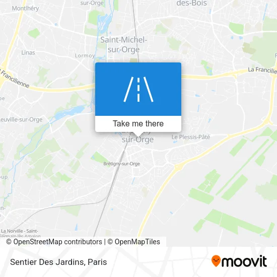 Sentier Des Jardins map