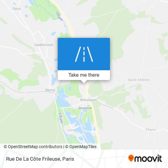 Rue De La Côte Frileuse map