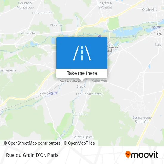 Rue du Grain D'Or map