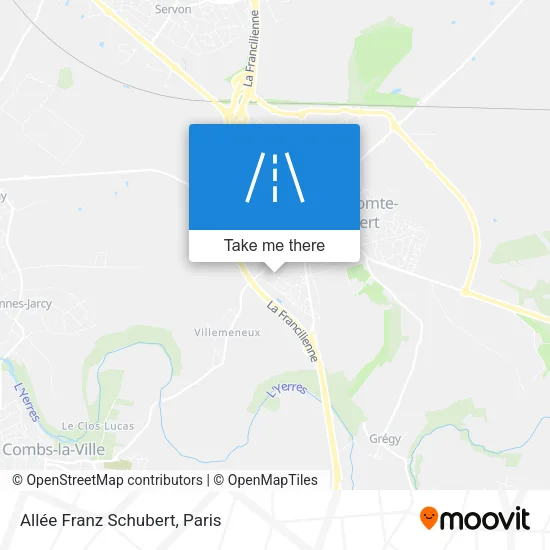 Allée Franz Schubert map