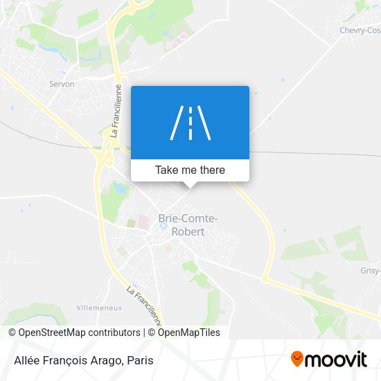 Allée François Arago map