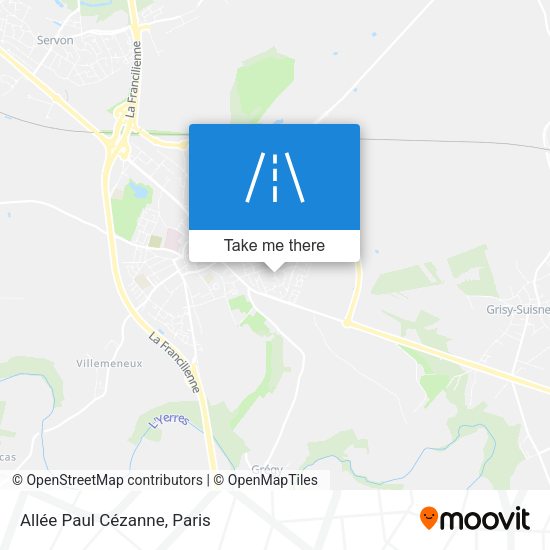 Allée Paul Cézanne map