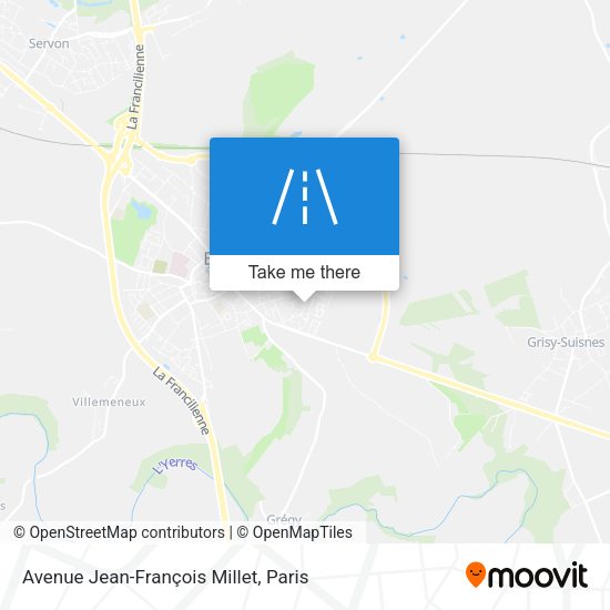 Avenue Jean-François Millet map
