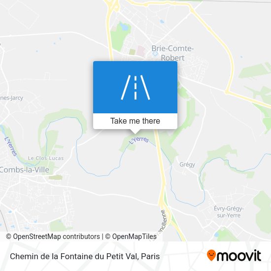 Chemin de la Fontaine du Petit Val map