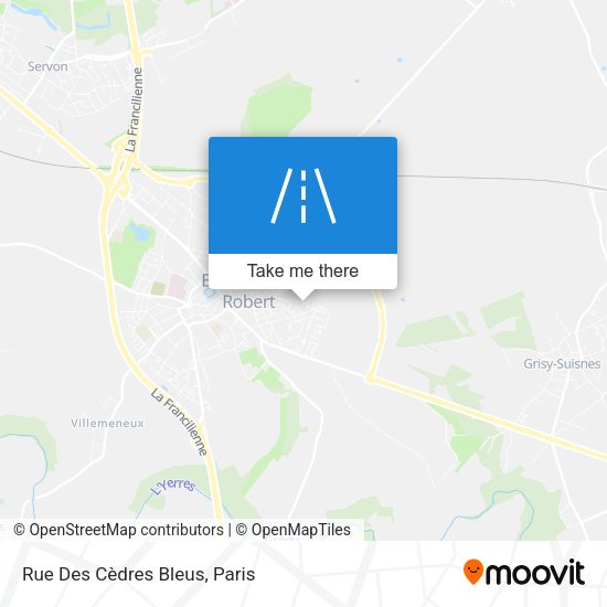 Rue Des Cèdres Bleus map
